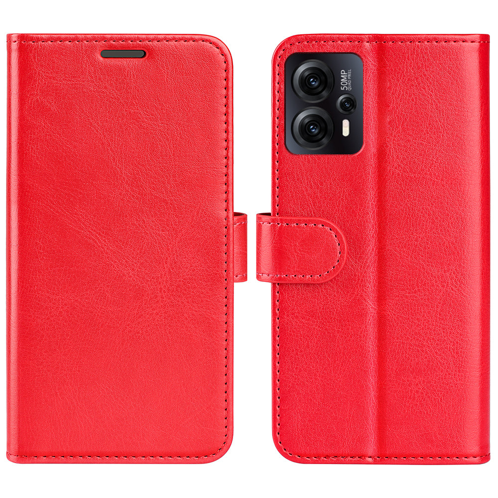 For Motorola Moto G13 4G Flip Leather Phone Wallet Case Crazy Horse Texture Stand Anti-scratch Mobile Phone Cover For Motorola Moto G13 4G Flip Leather Phone Wallet Case Crazy Horse Texture Stand Anti-scratch Mobile Phone Cover